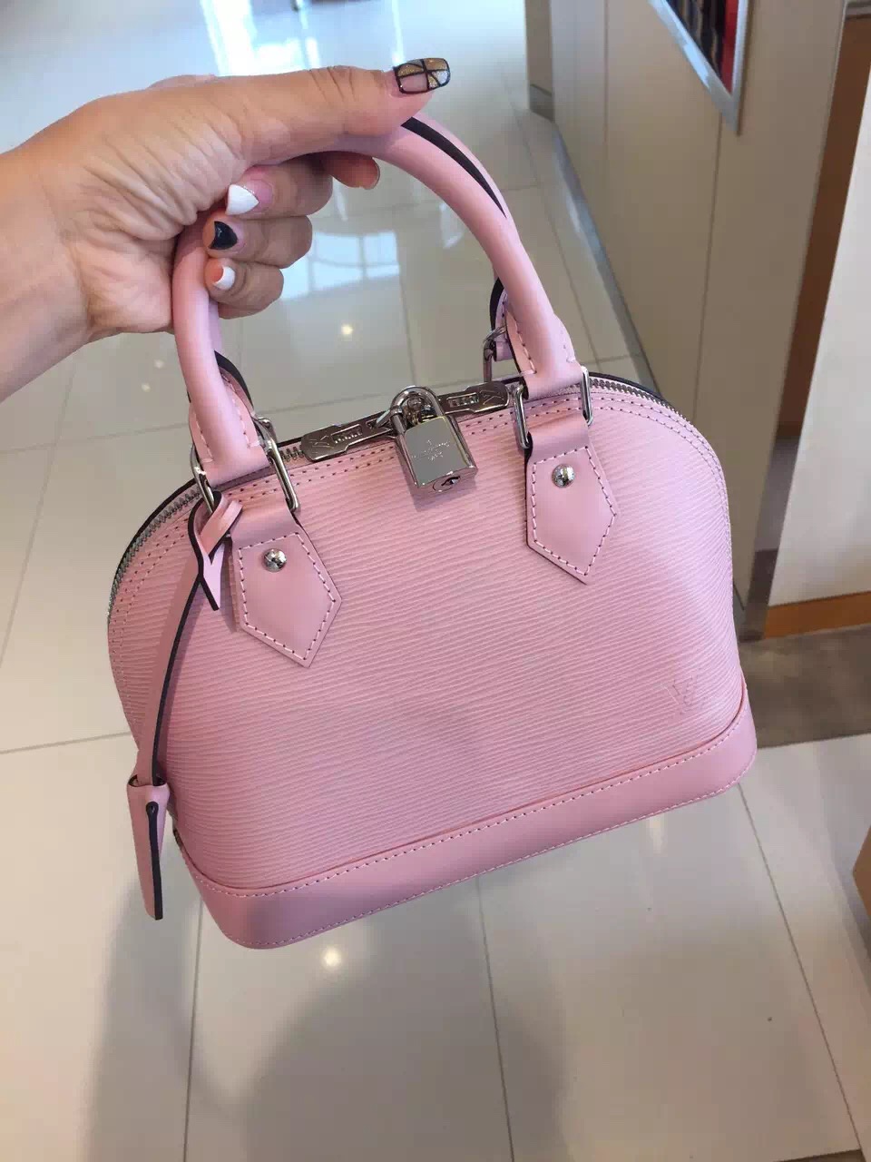 Louis Vuitton Epi Leather Alma BB Bag M41327 Rose